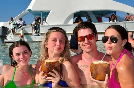 Sunset Party Boat Excursion with Lunch Drinks + Pick Up and DJ