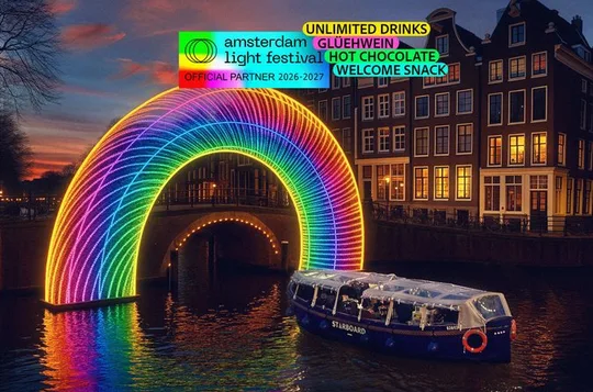 Amsterdam: Light Festival Cruise with Unlimited Drinks Option