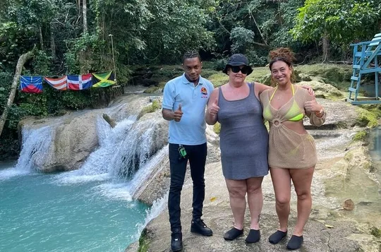 Blue Hole and Secret Falls plus Dunn's River Falls Combo Tour