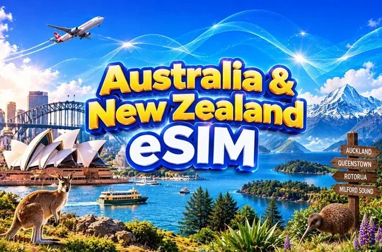 Australia & New Zealand eSIM | Unlimited Data | 3–30 Days Plan