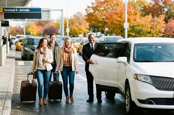 Airport luxury arrival ride by SUV, Sedan, Minibus or Limousine
