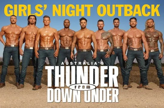 Thunder from Down Under at the Excalibur Hotel and Casino