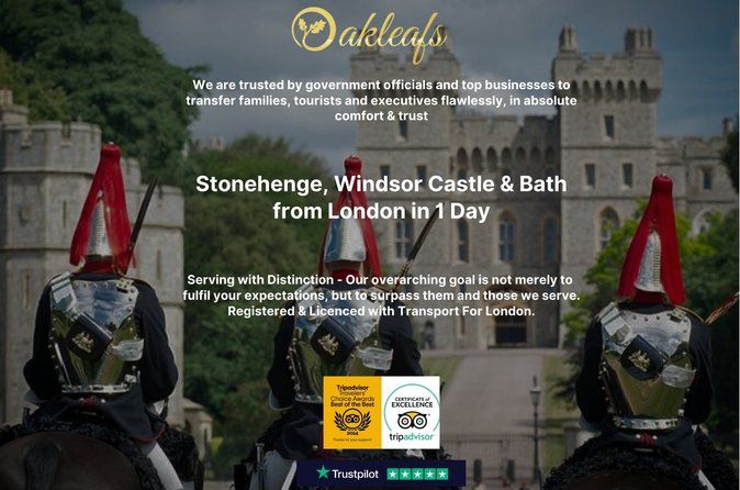 Stonehenge, Windsor Castle & Bath from London - Private Transfer