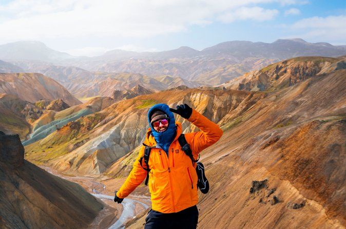 3-Day Highlands Hike: Landmannalaugar, Emerald Ridge & Háifoss