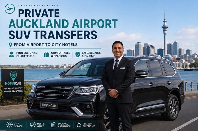 Direct & Quick Auckland Airport Transfer to/from Hotel in SUV