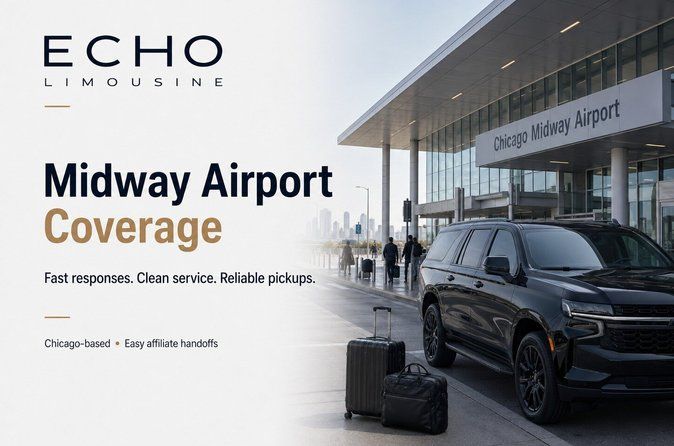 Midway Airport Transfer to Chicago by Luxury SUV - Curbside