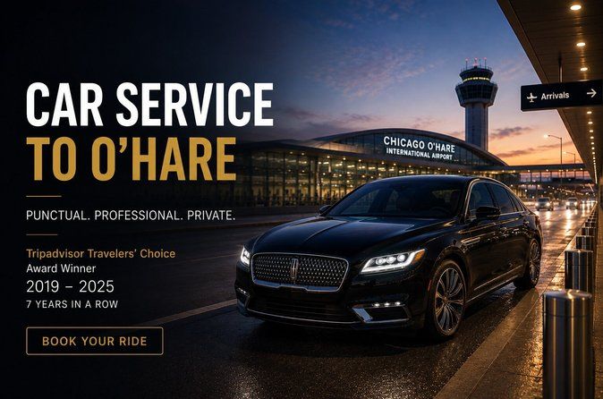 O'Hare Airport Transfer to Chicago, Curbside - Luxury SUV