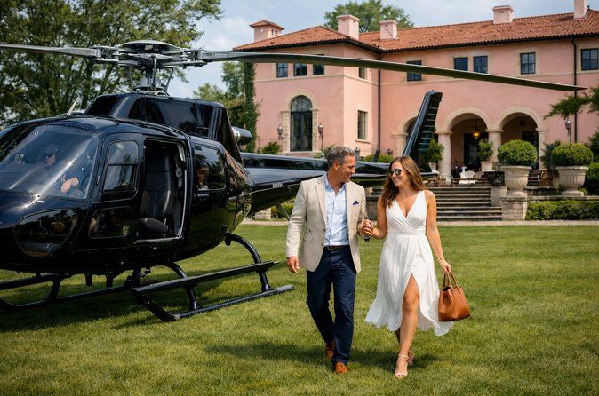 Helicopter Engagement Experience from NYC to Glenmere Mansion