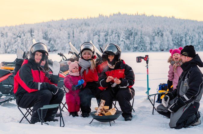 Ice Fishing with Snowmobiles