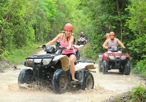 ATV, Horseback & Zipline Jungle Adventure with Cenote Swim