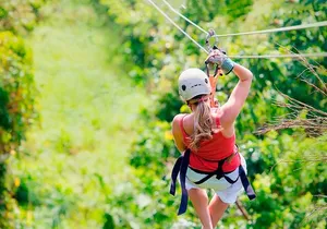 Adrenaline ATV (shared) Adventure with Zip-Line and Cenote From Cancun