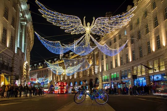 London Julebelysningscykeltur med lokal guide