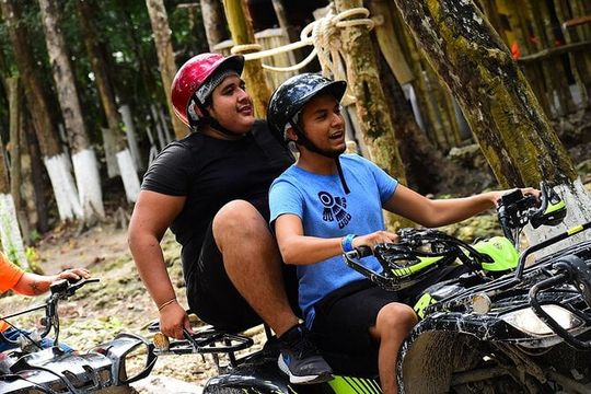 ATV, Ziplines & Cenote Tour from Playa del Carmen with LunchBal