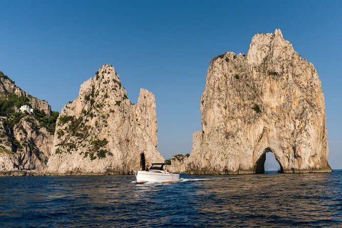 Sorrento to Capri private Tour by a luxury boat