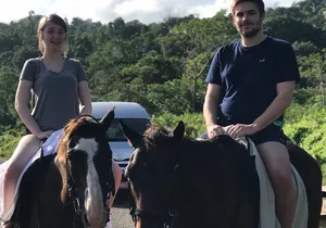 Blue hole waterfalls + horseback riding from Montego bay