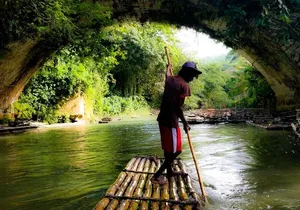 Lover’s Rock Great River Bamboo Rafting with Shopping