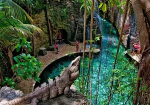 Xcaret Park, Buffet & Night Show! Roundtrip from Cancun