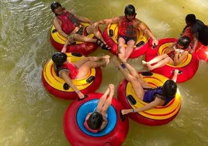 River Rapids in Jamaica with French Tour Guide