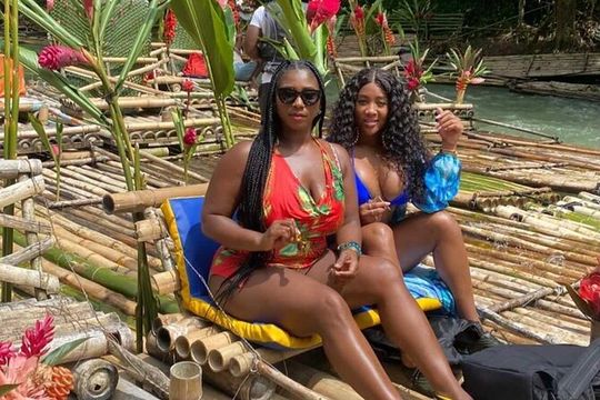Montego Bay Bamboo Rafting & limestone Massage Private Transfer.