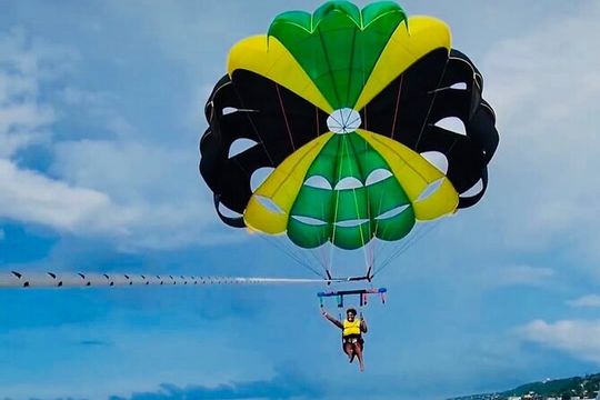 Parasailing activity in Montego Bay with lunch and transfer