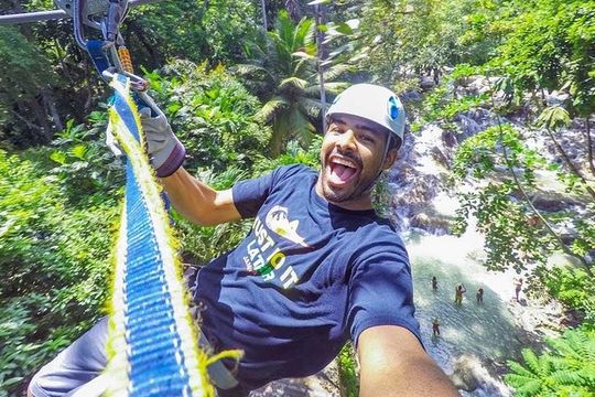 Private Round Trip Transfer to Dunns River Climb and Zipline over the Falls!