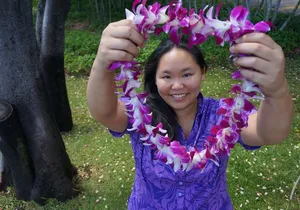 Traditional Airport Lei Greeting on Honolulu Oahu