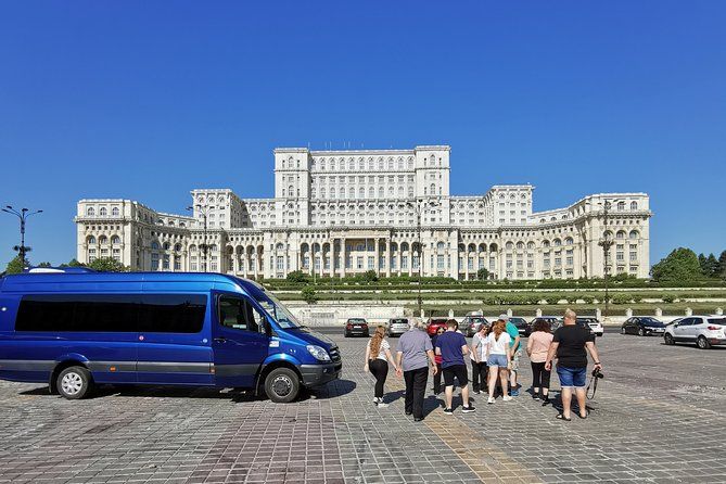 Bucharest Hop-on hop-off sightseeing minibus with live tourguide