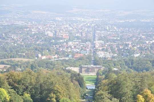 Unesco world heritage trick fountains in the Bergpark Wilhelmshöhe
