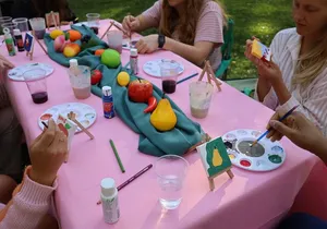 Paint Tiny Canvases in Forsyth Park