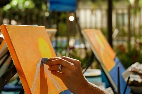 Enjoy some creativity with a Hawaiian Style Paint Party