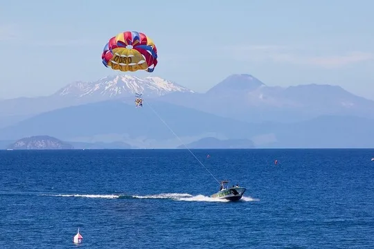 Parasailing Adventure over Lake Taupō
