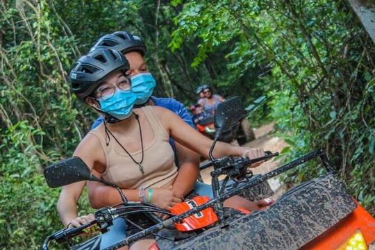 Atvs zipline and cenote swim adventure form cancun