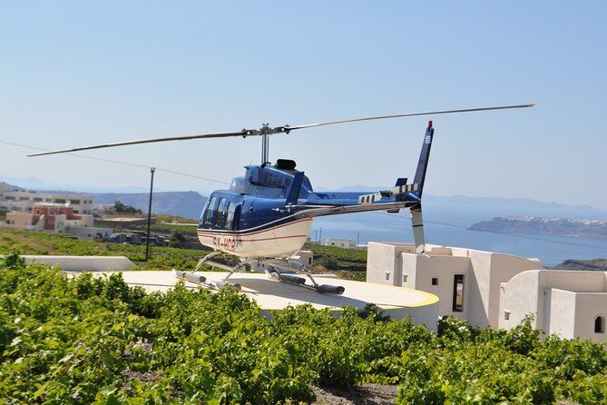 Private Helicopter Transfer from Crete to Santorini