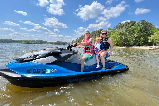 1.5 hour Jordan Lake Sea Doo Rental - up to 3 people/1 jetski