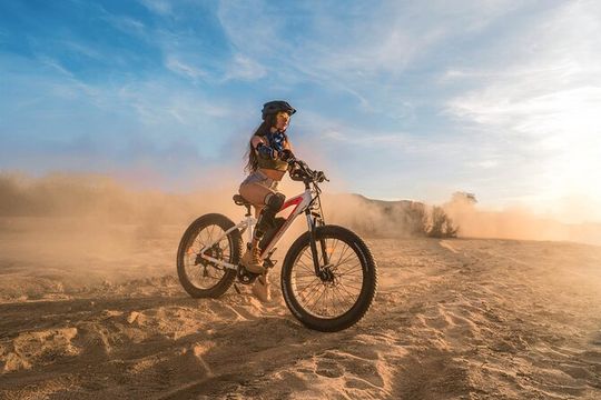 Sunset E-bike Beach Ride with Mexican Dinner and Margaritas