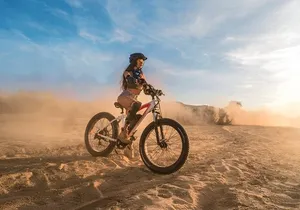 Sunset E-bike Beach Ride with Mexican Dinner and Margaritas