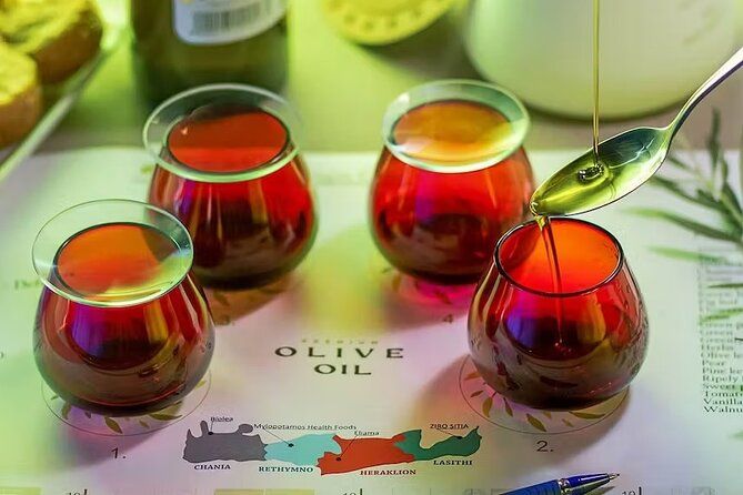 Guided Tasting of 3 Extra Virgin Olive Oils at Douloufakis Winery