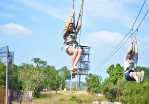 Horseback Riding and Swim with Zipline Private Tour