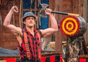Lumberjack Show and Axe Throw Challenge