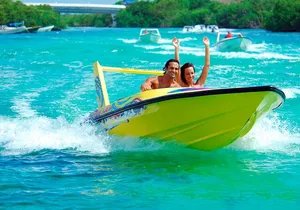 Speedboat from Cancun with snorkeling for the best price, book now!