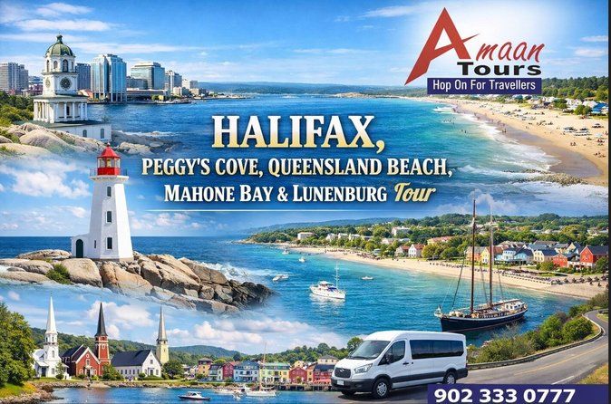 Peggy's Cove, Queensland Beach, Mahone Bay, Lunenburg 7 hr Group