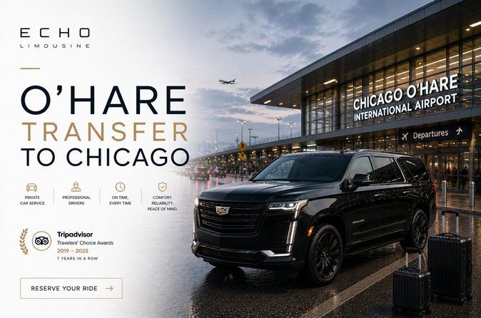 O'Hare Airport Transfer to Chicago with Inside Meet - Luxury SUV