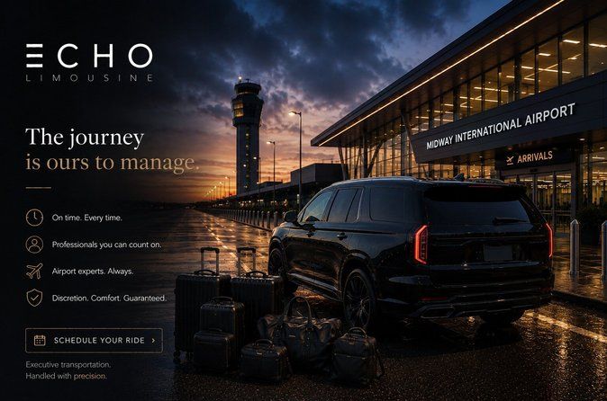Midway Airport Transfer to Chicago by Luxury SUV - Inside Meet