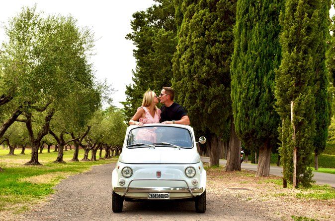 Vintage Fiat500 | Aqueduct, AppianWay, Catacomb & Timeless Photos
