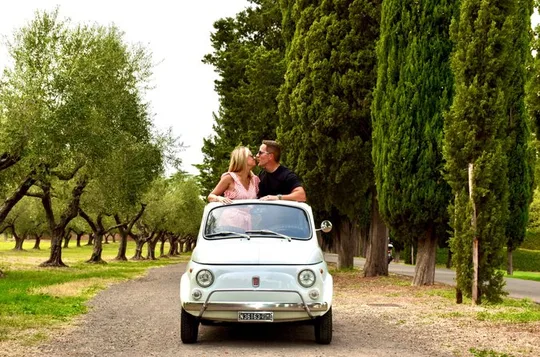 Vintage Fiat500 | Aqueduct, AppianWay, Catacomb & Timeless Photos