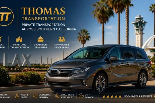 LAX Airport Private Transfer to Hotels, Disneyland & Cruise Ports
