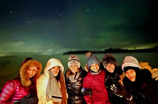 Northern Lights Auroras from Kemi-Tornio with Pickup