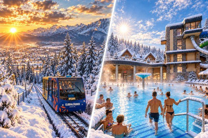 From Krakow: Zakopane Cable Car, Osycpek Cheese & Thermal Baths