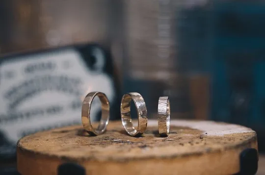 Dublin Jewellery Forge a Hammered Silver ring:Georges Street