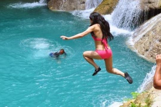 Bluehole & Secret Falls with shopping, admissions and pickup.
